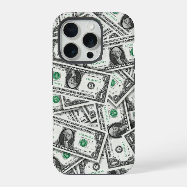 Ein-Dollar-Schein-Muster iPhone 15 Pro Hülle (Rückseite)