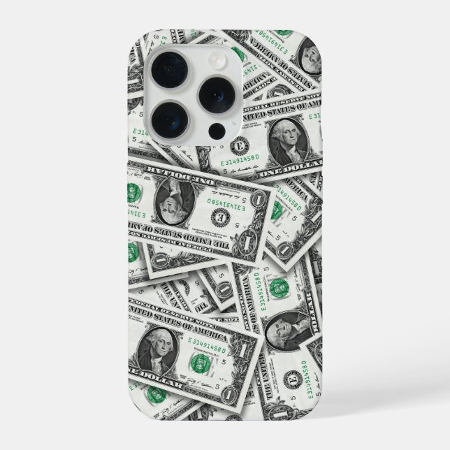 Ein-Dollar-Schein-Muster iPhone 15 Pro Hülle (Rückseite)