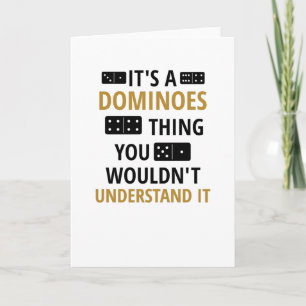 Ein Dominoeffekt   Dominoes Player Dominoes Lovers Karte