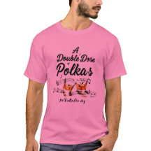Ein doppeltes Maß an Polka-T-Shirt