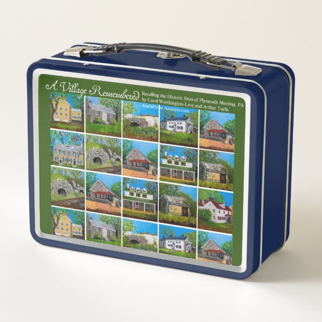 Ein Dorf erinnert an Plymouth Meeting Lunchbox (Rückseite)