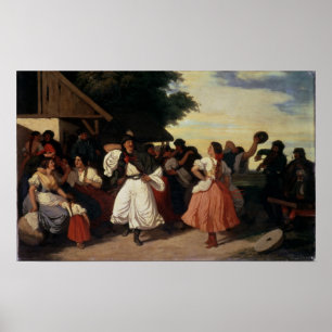 Ein Dorf-Hochzeits-Fest Poster