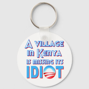 Ein Dorf in Kenia ist sein Idiot Obama vermisst Schlüsselanhänger