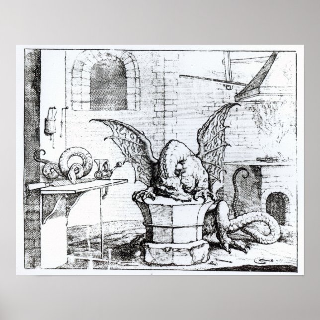 Ein Drache in einem Workshop Poster (Vorne)