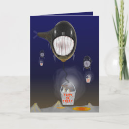 Ein Dragonfish Halloween Karte