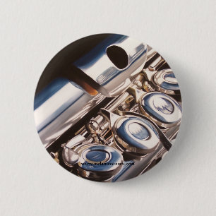 Ein drei Stück-Flöten-Knopf Button