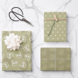 Ein Dreieck und ein Abstraktes Formwackelpapier Geschenkpapier Set