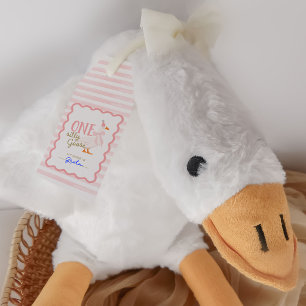 Ein Dummer Gans 1. Geburtstags Adoption Kuscheltie Geschenkanhänger