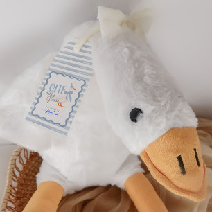 Ein Dummer Gans 1. Geburtstags-Adoptions-Plüschtie Geschenkanhänger
