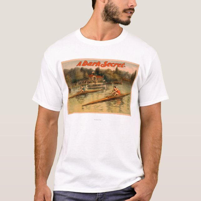 Ein dunkles Geheimnis-Theaterplakat T-Shirt (Vorderseite)