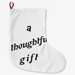 Ein durchdachtes Geschenk Quirky Pun Gift Friends Großer Weihnachtsstrumpf