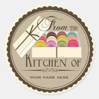Ein Dutzend französischer Macarons "From the Kitch