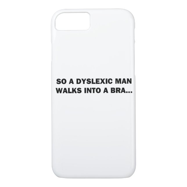 Ein Dyslexer läuft in eine Bra Case-Mate iPhone Hülle (Rückseite)