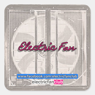Ein E-Fan-Club-Aufkleber Quadratischer Aufkleber