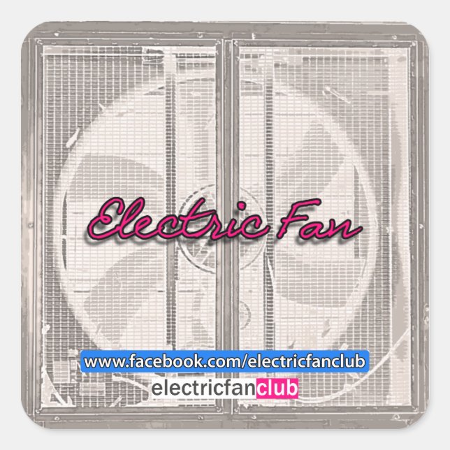 Ein E-Fan-Club-Aufkleber Quadratischer Aufkleber (Vorderseite)