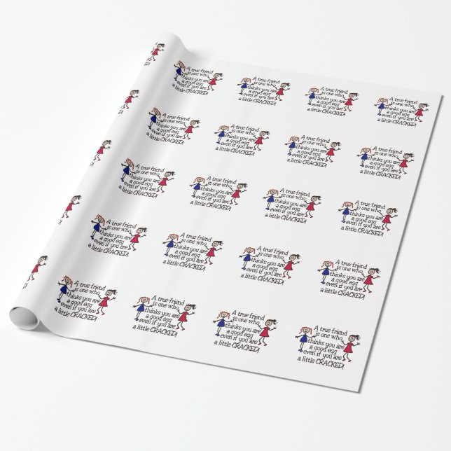 Ein echter Freund Geschenkpapier (Ungerollt)