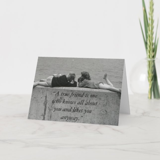 Ein echter Freund Karte (Vorderseite)