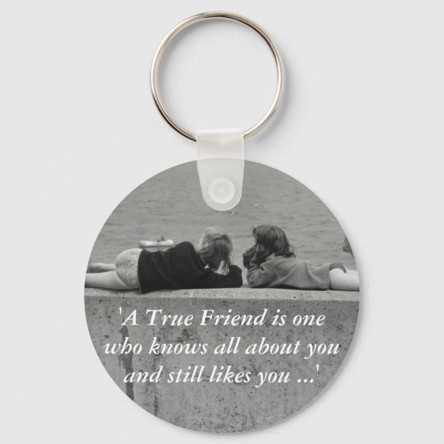 Ein echter Freund Schlüsselanhänger (Vorderseite)