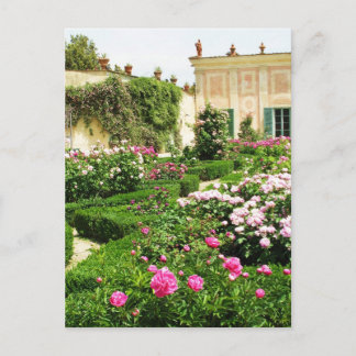 Ein echter Garten für die Rose Postkarte