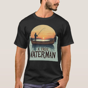Ein echter Wassermann - Angelhemd T-Shirt