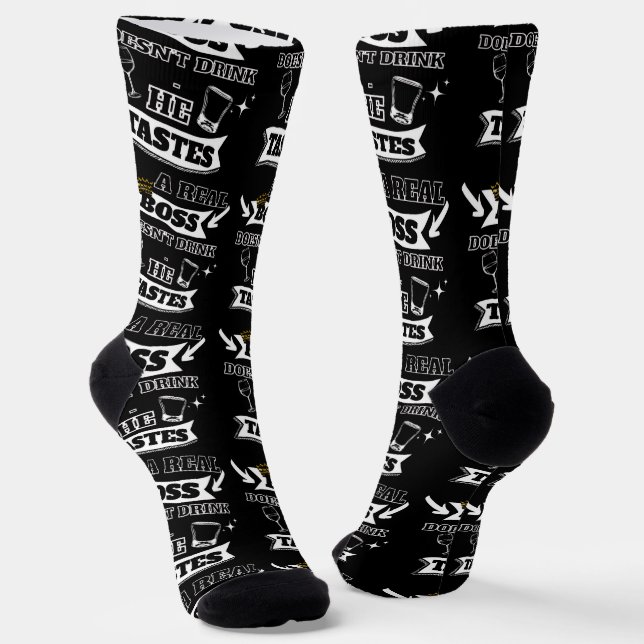 Ein echtes Boss-Zitat (für ihn) Socken (Gewinkelt)