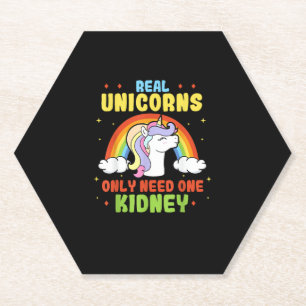 Ein echtes Einhorn braucht nur einen Organspender  Untersetzer
