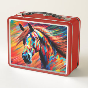 Ein echtes Pony Metall Brotdose