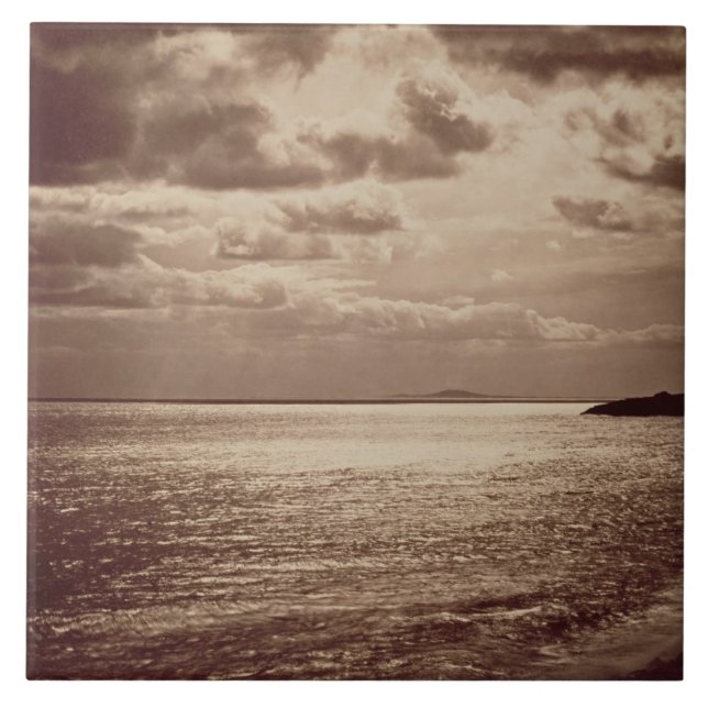 Ein Effekt des Sun, Normandie c.1857 (Sepia-Foto Fliese (Vorderseite)