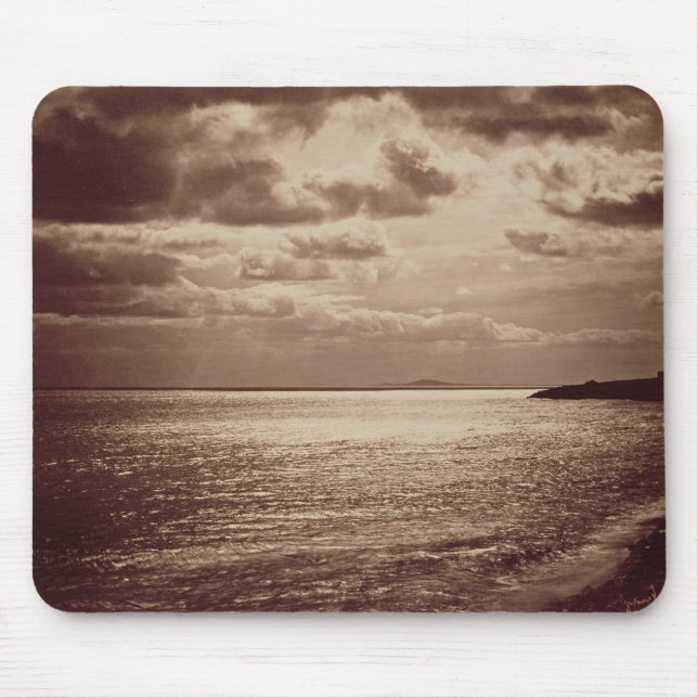Ein Effekt des Sun, Normandie c.1857 (Sepia-Foto Mousepad (Vorne)