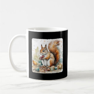 Ein Eichhörnchen mit einer Sammlung von Nuts Natur Kaffeetasse