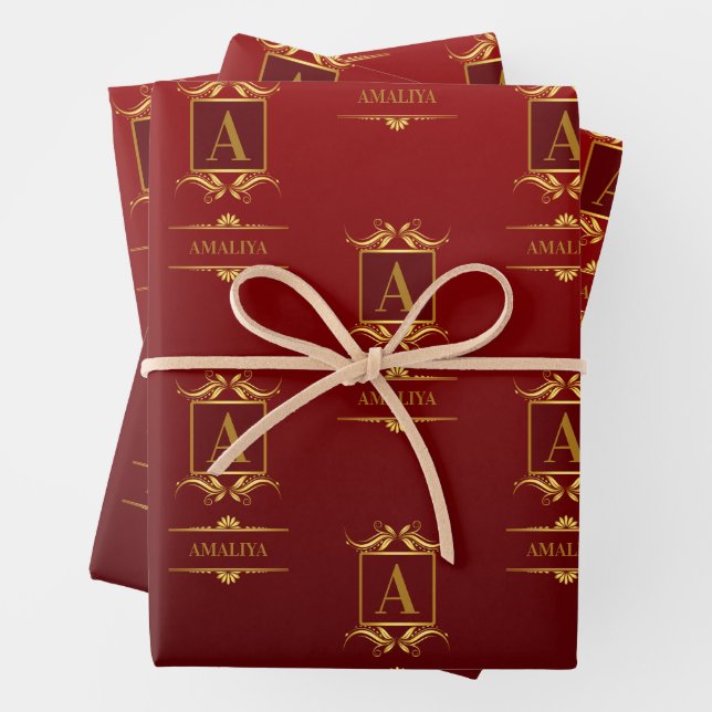 Ein einfacher, personalisierter und einzigartiger  geschenkpapier set (Beispiel)