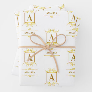 Ein einfacher, personalisierter und einzigartiger  geschenkpapier set