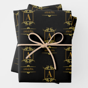 Ein einfacher, personalisierter und einzigartiger  geschenkpapier set