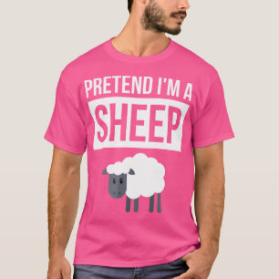 Ein einfaches Halloween für Schafe, so zu tun, als T-Shirt