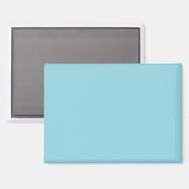 Ein einfaches hellblaues Hintergrundbild ohne deut Magnet (Vorderseite/Rückseite)