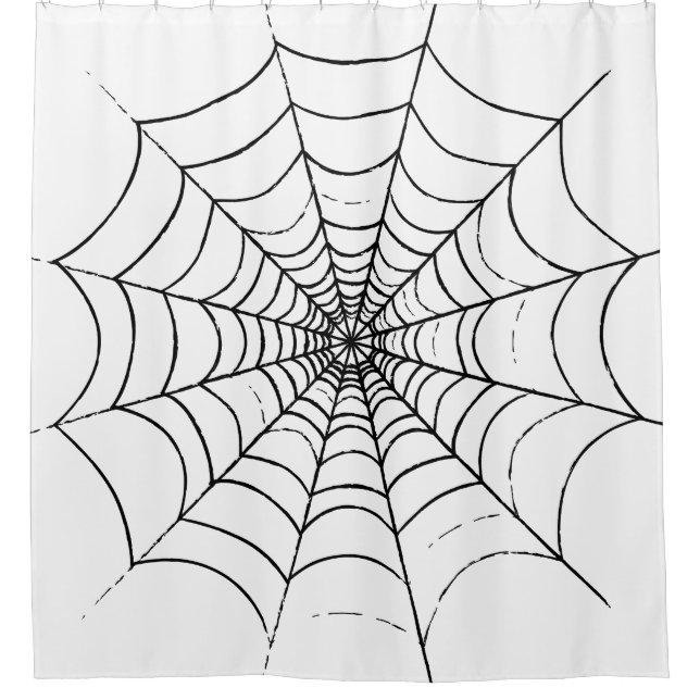 Ein einfaches Spinnennetz Duschvorhang (Vorderseite)