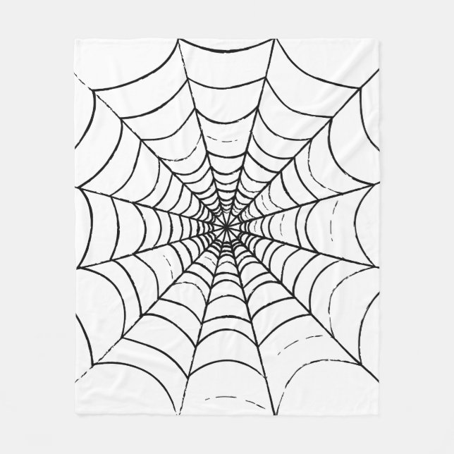 Ein einfaches Spinnennetz Fleecedecke (Vorderseite)