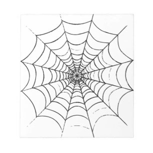 Ein einfaches Spinnennetz Notizblock