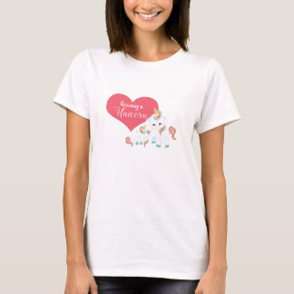 Ein Einhorn wachsen - Design eines magischen Mater T-Shirt