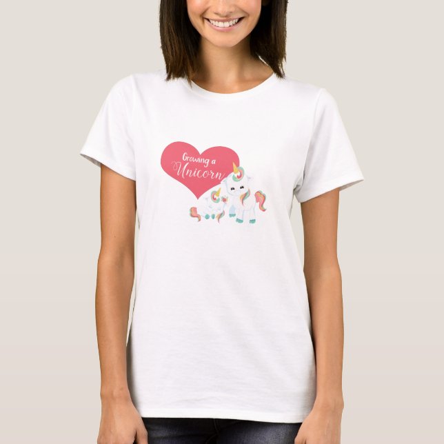 Ein Einhorn wachsen - Design eines magischen Mater T-Shirt (Vorderseite)