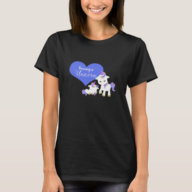 Ein Einhorn wachsen - Design eines magischen Mater T-Shirt (Vorderseite)
