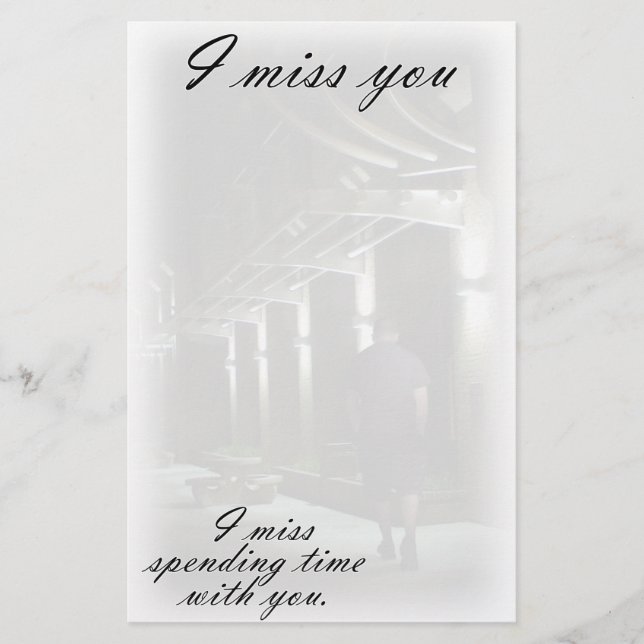 Ein einsamer Spaziergang Briefpapier (Vorderseite)