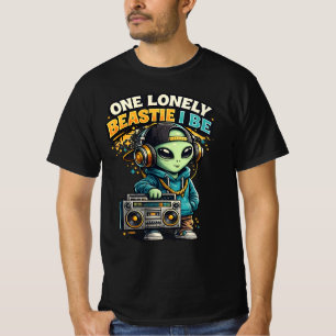 Ein einsames Beastie-Alien - Lustiges Hip-Hop-Alie T-Shirt