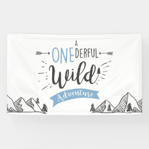 Ein eintöniger Wilder Adventure Birthday Banner Bo