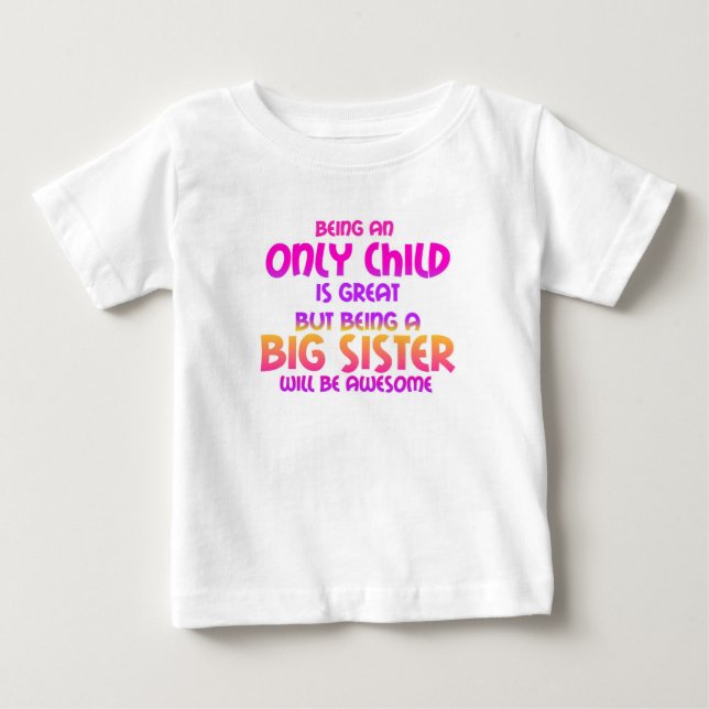 Ein Einzelkind zu sein ist groß, Lila Baby T-shirt (Vorderseite)