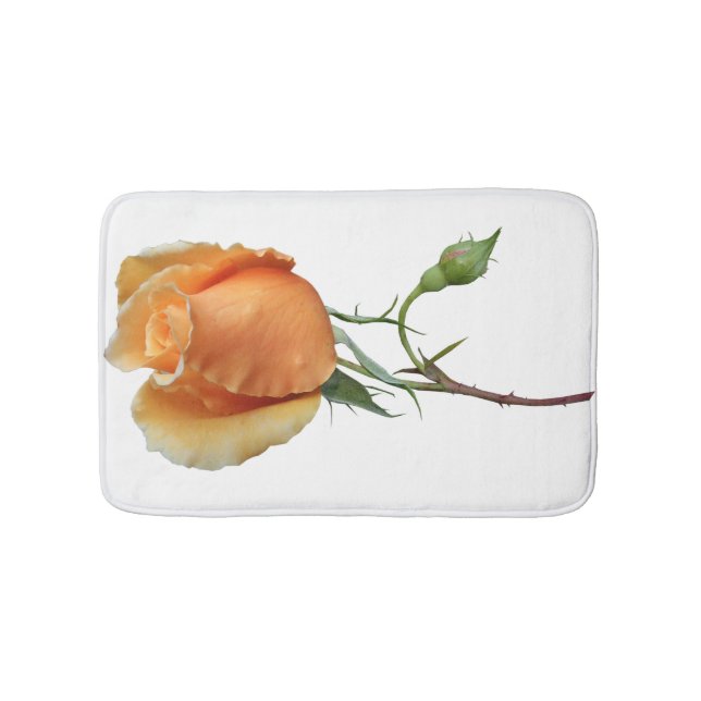 Ein einzelner Rosenschnitt Badematte (Vorderseite)