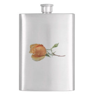 Ein einzelner Rosenschnitt       Flachmann