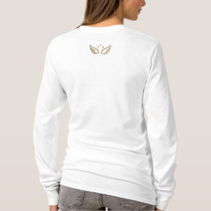 Ein einzelner Schmetterling Besticktes Langarmshirt