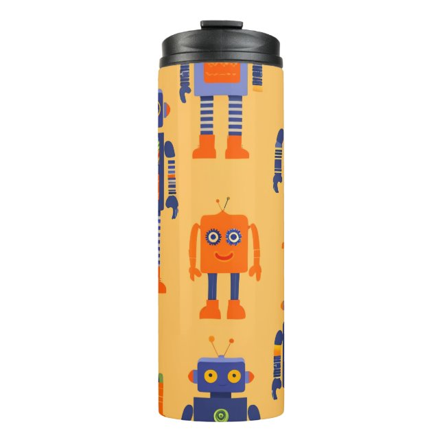 ein einzigartiger und lustiger Roboter. Thermosbecher (Vorderseite)