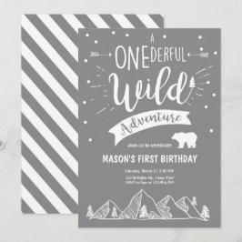 Ein einzigartiger Wilder Adventure Geburtstag Einl Einladung